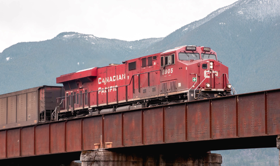 A Canadian Pacific train 