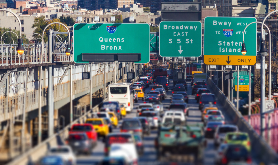 Traffic on a New York City highway